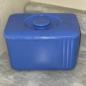 Hall China Company Made for Westinghouse Blue Refrigerator Dish Food Storage